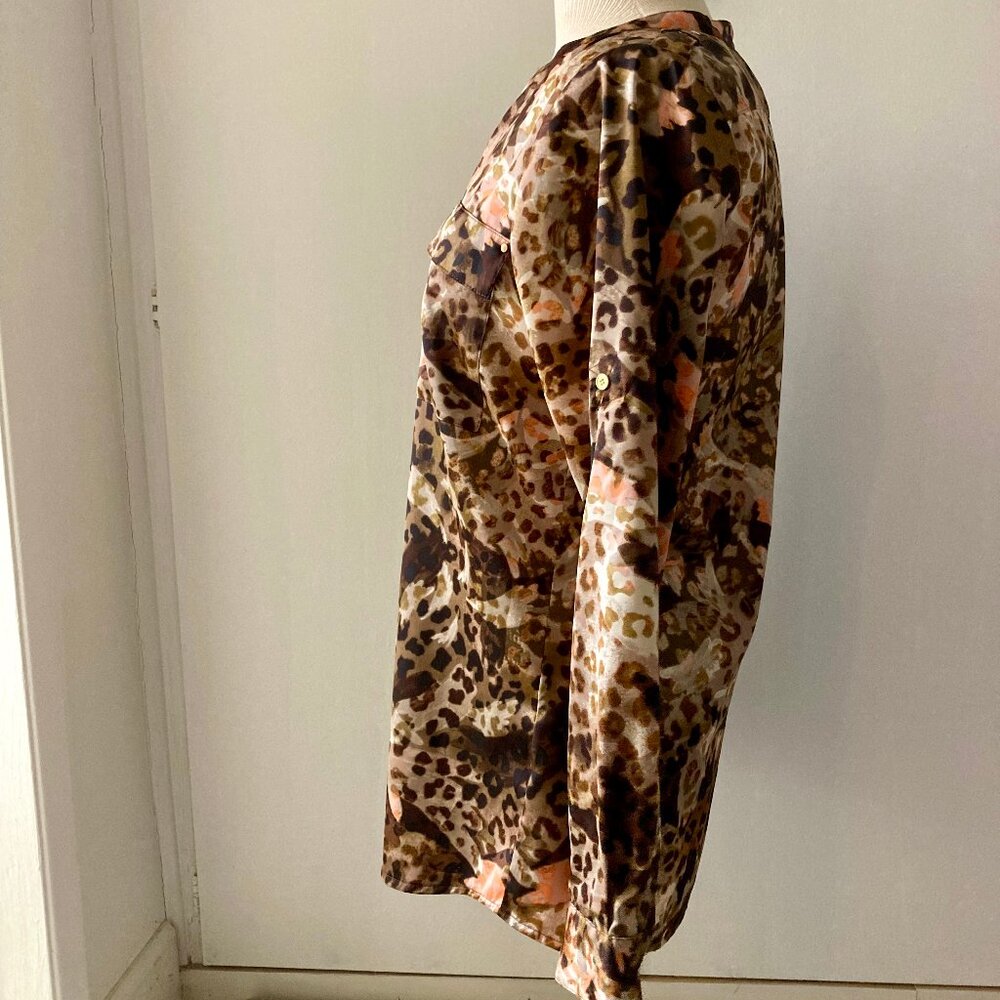 Calvin Klein Blouse S | Abstract Animal Print | Classy & Chic - Picture 5 of 12